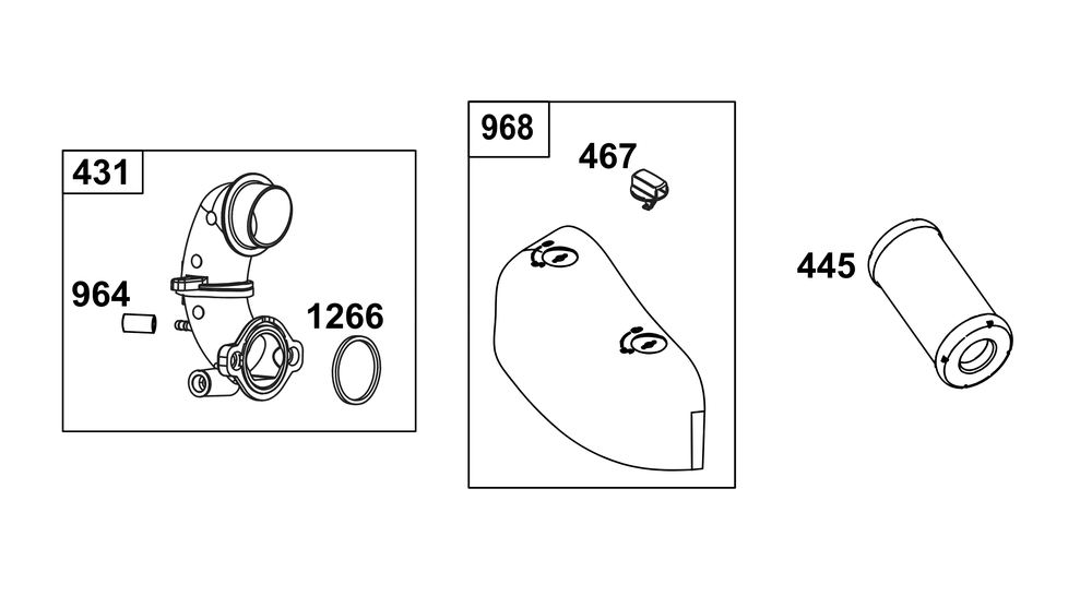 Air Cleaner Group Diagram and Parts List for 31R777-0066-G1 200000 - 399999 Briggs and Stratton Engine